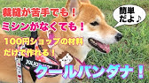 超簡単 犬のバンダナの作り方 手縫い100均diy Youtube