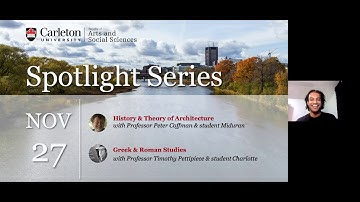 Program Spotlight: History and Theory of Architecture, Greek and Roman Studies