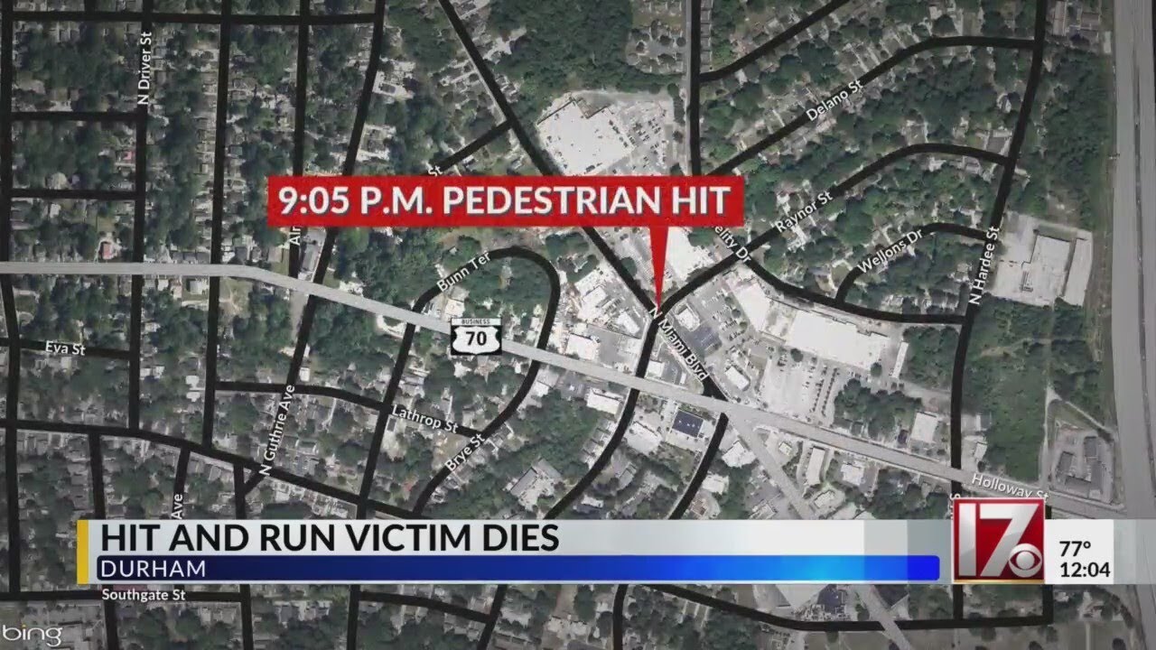 Another hit and run victim dies in Durham - YouTube
