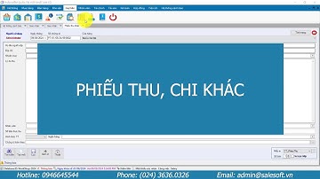 HƯỚNG DẪN NGHIỆP VỤ | LẬP PHIẾU THU, CHI KHÁC