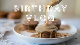 Birthday Vlog |  كيكة التمر Sticky Toffee Pudding Bundt Cake | مسخن فلسطيني  Musakhan |  فلوق