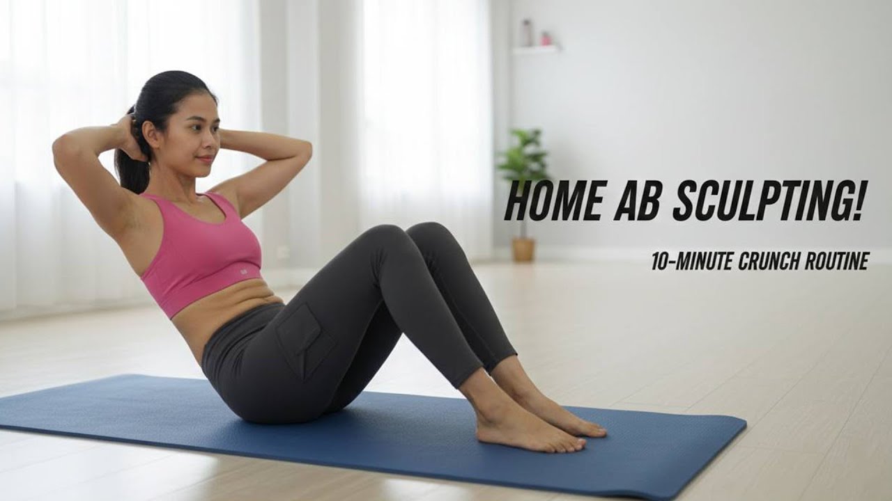 Домашняя тренировка для пресса! 10-минутная программа упражнений на пресс.