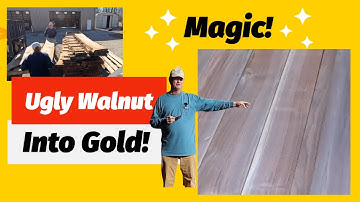 Sawmill - Woodworking - Watch Magic Happen! - Turn Walnut Into Gold! (Watch Us Do It Step by Step!)