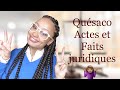 Actes  faits juridiques i dfinition