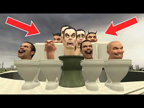 Spartan Kicking All New Skibidi Toilets Memes in the Giant Pit #320 - Garry's Mod