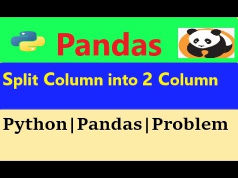 pandas column split