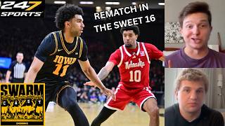 SWARMCAST: Iowa vs. Nebraska Sweet 16 Preview from Houston - Can the Hawkeyes Keep it Rolling?