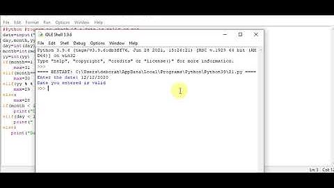 Python Program to check if a date is valid or not