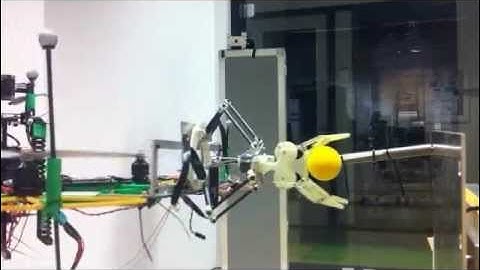 Aerial grasping of a flying robot