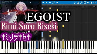 [Tutorial] EGOIST Kimi Sora Kiseki キミソラキセキ piano solo