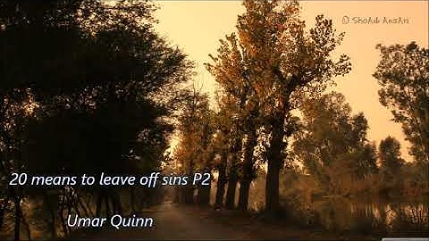 20 means to leave off sins P2 by Umar Quinn