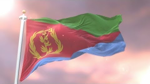 Flag of Eritrea at Sunset | Motion Graphics - Videohive template