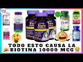 BIOTINA PARA EL CABELLO 10000 mcg. Biotin for hair growth. CONTRAINDICACIONES- RETO CRECIMIENTO