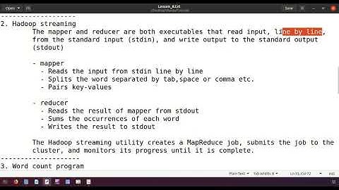 Lesson 8 MapReduce with python wordcount program