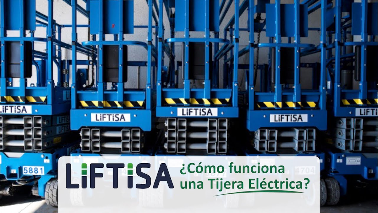 ¿Cómo Funciona una PEMP Tijera Eléctrica pequeña genie? | Liftisa plataformas elevadoras.
