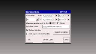Downloading Data from the FTS Axiom Datalogger/DCP (Binary format)