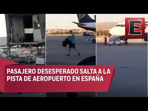 Video: Pasajero pierde su vuelo y corre en plena pista tras el avión