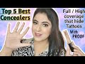 💞Top 5 Concealers for Brides & hiding tattoo | Full Coverage, waterproof concealer for Indian skin