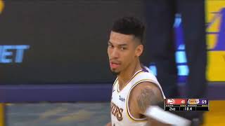 Danny Green goes up for a rare putback dunk and Staples Center goes wild