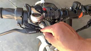 Simple adjustment on disc brake lever on ebike screenshot 3