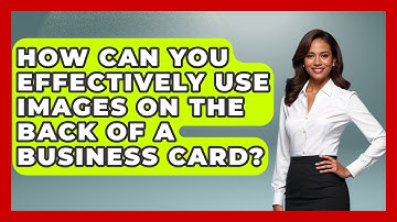 How Can You Effectively Use Images On The Back Of A Business Card? - Graphic Design Nerd