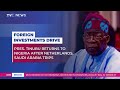 Pres. Tinubu Returns After Netherlands, Saudi Arabia Trips