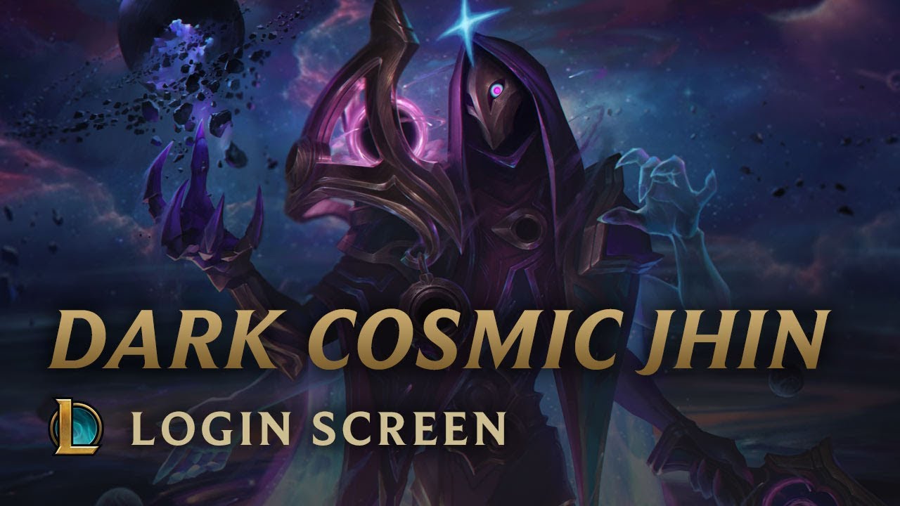 lol dark star  Update 2022  Dark Cosmic Jhin | Login Screen - League of Legends