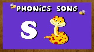 Phonics Song for Children | Learn the letter S | Alphabet Song | S for Snake