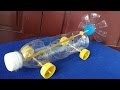 Como fazer um carro elástico alimentado | Usando garrafa de plástico