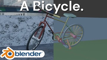 Bicycle Modelling Timelapse | Blender 3d