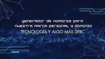 Generador De Nombres Aleatorios Para Nuestra Marca Personal