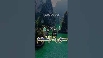 سورة النجم #ماشاءالله #المصحف #اكسبلور #سورة_النجم