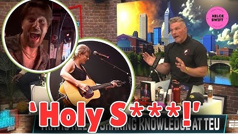 Pat McAfee SHOCKED Reaction to Travis Kelce HEADBANGS to Taylor Swift during Shake it Off