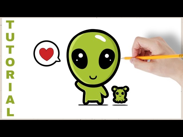 COMO DESENHAR UM ALIENÍGENA FOFINHO