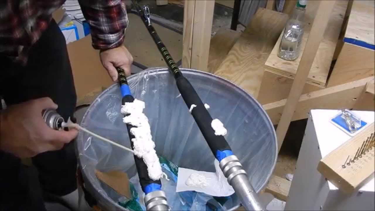 Foam grip repair on custom 130 pole 