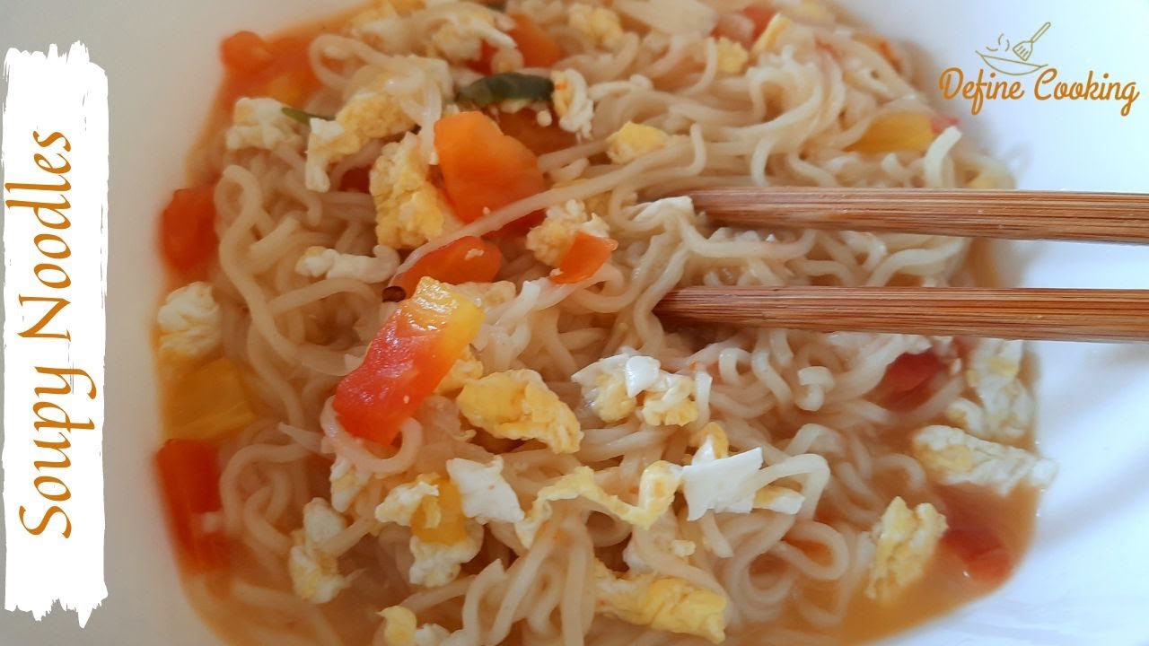 Delicious easy Soupy Noodles Recipe Define Cooking YouTube