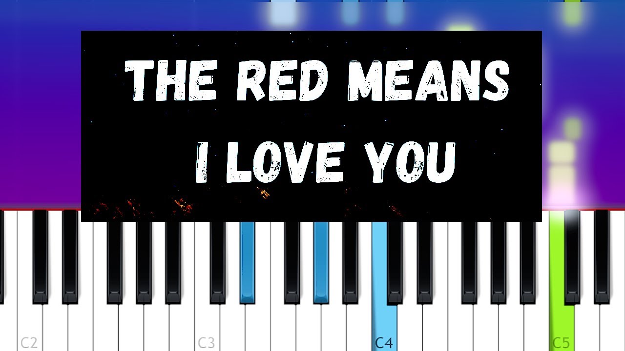 The Red Means I Love You - Madds Buckley (Piano Tutorial) - Youtube