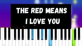 Video thumbnail of "The Red Means I Love You - Madds Buckley  (Piano Tutorial)"