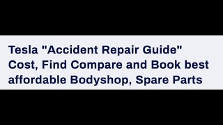Tesla Accident Repair Guide #TeslaAccident #TeslaDamage #TeslaUnfall #teslarepair