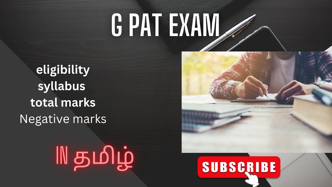 Gpat// syllabus/eligibility/ negative marks /fully explained in tamil