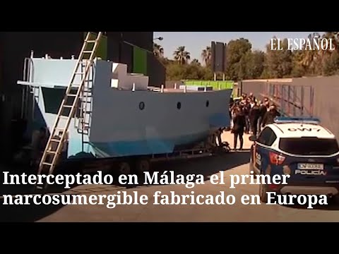 Interceptado en Málaga el primer 'narcosubmarino' fabricado en Europa