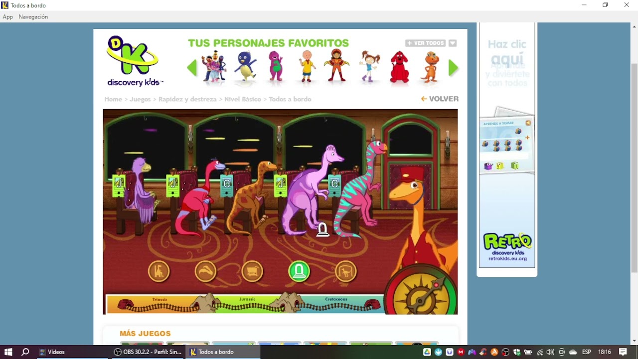Discovery Kids Juegos: Dinotren - Todos a Bordo