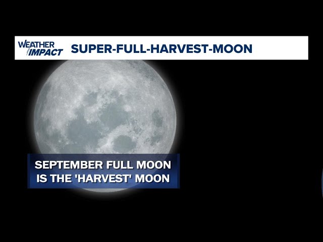 Super Full Harvest Moon visible over Houston Tuesday night - YouTube