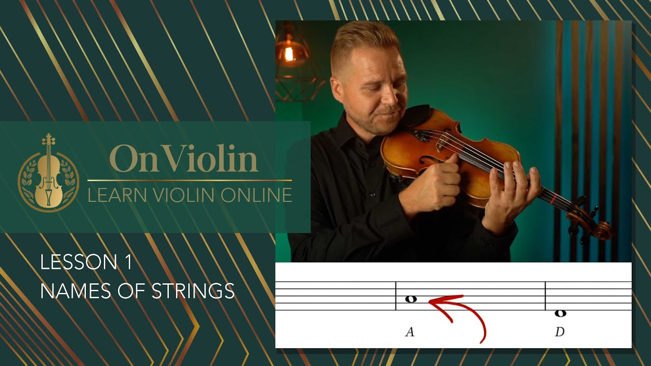 On Violin - Names of the Strings - YouTube