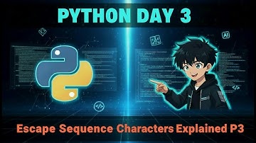 Python Day 3: Escape Sequence Characters Explained 😱🔥 | Print Function Part-3