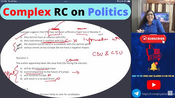 Super difficult Reading Comprehension LIVE Practice with Note Making-Set 6|Politics|CAT