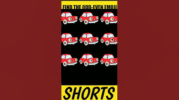 FIND THE ODD-EVEN EMOJI #shorts #shortsvideo #viral #youtubeshorts #mindyourlogicshorts #brainteaser