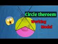 Angle subtended by an arc of a circle || maths working Model||