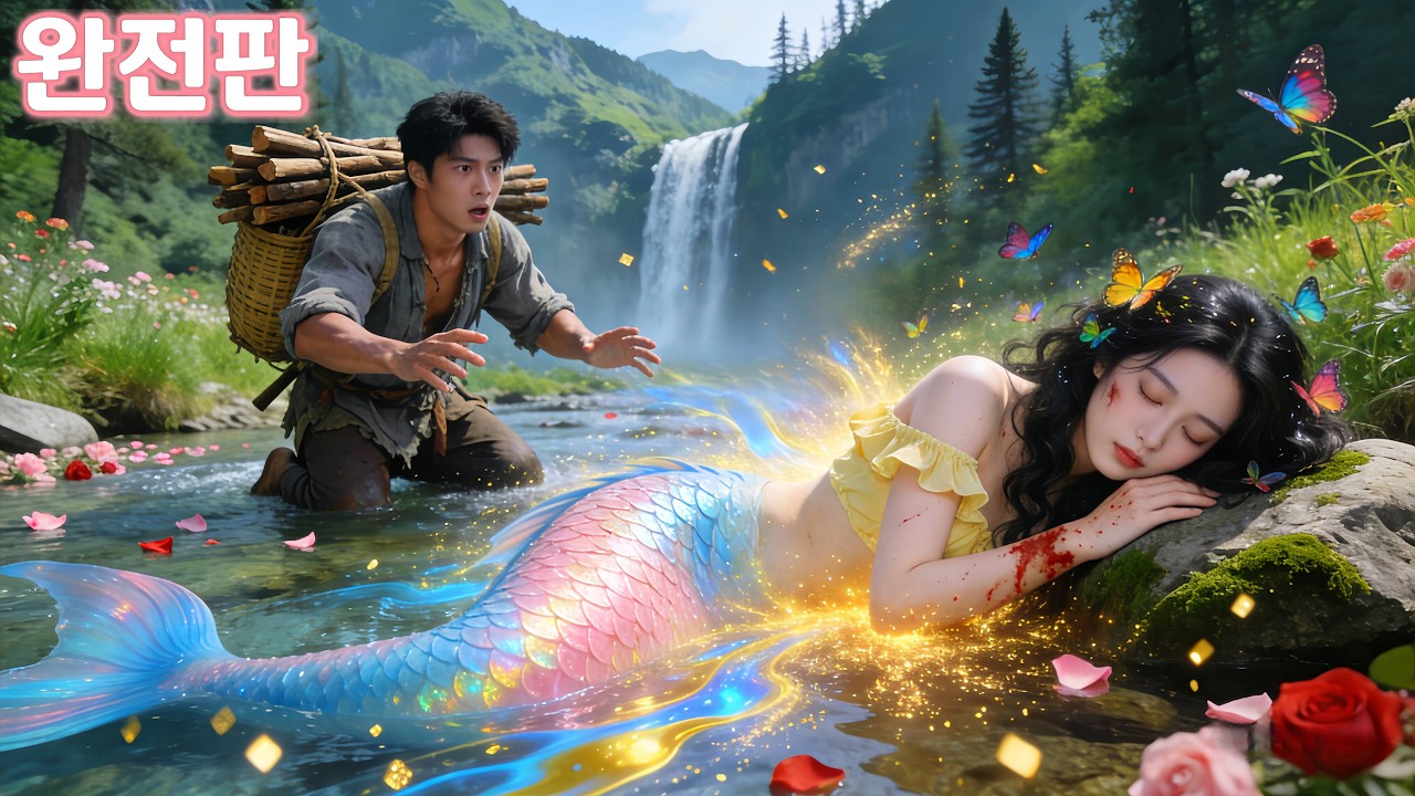 가난한 어부가 상처 입은 말 못 하는 여인을 구했다…그런데 그녀의 정체는 세계에서 가장 부유한 인어였고???!!!사랑과 행운까지 함께 찾아왔다!!!