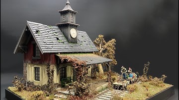 I am building an old Train Station Apocalypse Diorama Model making scale 1:35